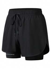 Women's Quick-Drying Yoga Shorts - Lightweight Breathable Training Sports Shorts, Women's Stretch Fitness Pants