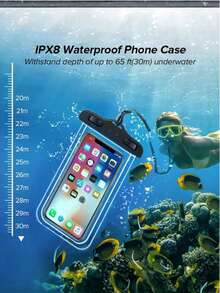 1 Universal Waterproof Phone Bag, Waterproof Phone Case,) Waterproof Bag Universal IPX8 Waterproof Phone Bag Swimming Underwater Waterproof Phone Case Beach Phone Dry Bag For Smartphones, Summer Beach Phone Waterproof Bag, Travel Essentials, Swimming Essentials, Summer Essentials, Back To School Supplies, Student Supplies