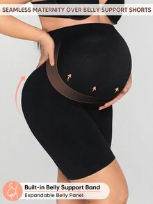 Maternity High Elasticity Cropped Leggings Suitable For Daily Wear