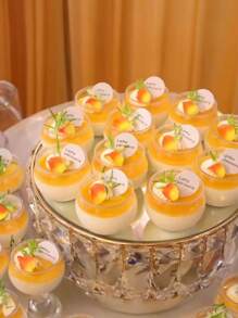 10/20/40 pièces Mini coupes à dessert avec cuillères, petites tasses en plastique transparent inclinées pour pudding, mousse, gelée, fête. Convient pour mini gâteaux glacés, décoration de dessert, anniversaire, mariage et autres événements