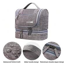 1pc Multifunctional Dry And Wet Separation Toiletry Bag Travel Large Capacity Storage Bag Portable Hanging Bag - Multicolor - View 7