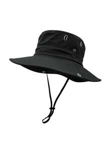 1 Pc Women's Solid Color Casual Retro Party Streetwear Polyester (Polyester) Other Wind Resistant UV Protection Decorative Outdoor Mountain Climbing Hat, Summer Fishing Sun Hat, Breathable Sun Visor, Cycling Bucket Hat, Spring Summer