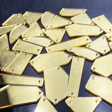 30pcs/Pack Geometric Shape Decor Patch, DIY Clothing Shoes Bags Decorations - Purple - View 1