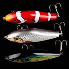 Esche da pesca da 10cm e 45g, hard plastic, galleggianti, per luccio