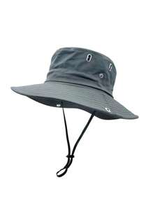 1 Pc Women's Solid Color Casual Retro Party Streetwear Polyester (Polyester) Other Wind Resistant UV Protection Decorative Outdoor Mountain Climbing Hat, Summer Fishing Sun Hat, Breathable Sun Visor, Cycling Bucket Hat, Spring Summer