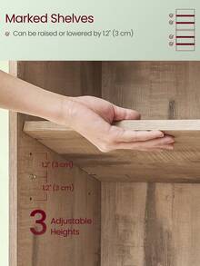 VASAGLE Bookshelf, 6-Tier Bookcase, Book Shelf Furniture, Open Storage Shelves, Room Decor, For Living Room, Home Office, Dinning Room,  9.4 X 23.6 X 63.3 Inches, Camel Brown - Màu be - Xem 8