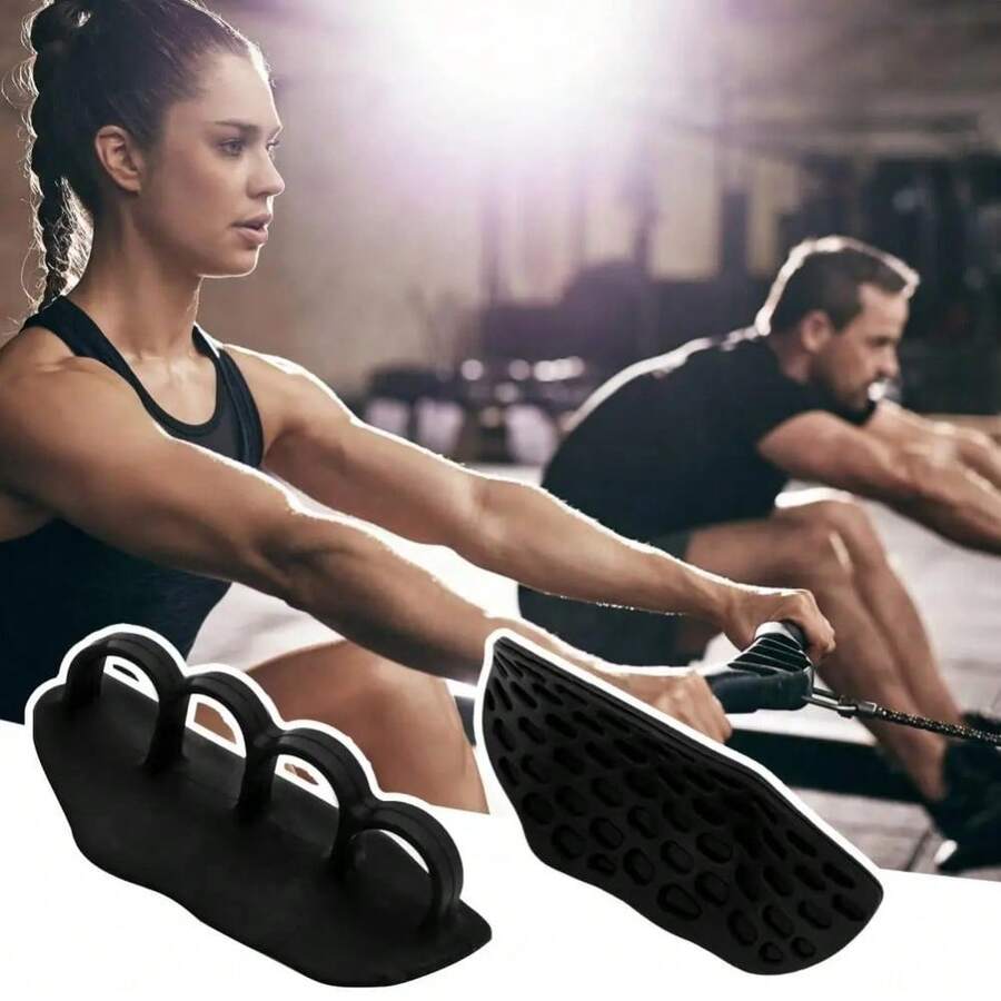 1pair Silicone Finger Trainer Gymnastics Grip Fitness HandGrip Strength Trainer Gym Pull Grip Cross Training Palm Grips Hand Protection - Multicolor - View 1