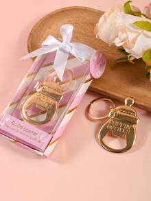 1 Piece, Baby Bottle Opener, Suitable For Gender Revealing Gifts, Boy Or Girl Baby Showers Or Gender Revealing Party Decorations, Neutral Party Decoration Souvenirs - Multicolor - View 4