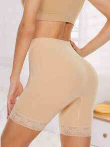 3PCS Lace Trim Biker Shorts,Slip Shorts For Women, Comfortable Smooth Stretch Seamless Slip Shorts For Under Dresses
