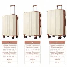 Hardshell Luggage Lightweight Durable ABS Suitcases With Double Wheels Expandable 28-Inch Checked Luggage 28" Single Luggage