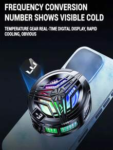 Universal Mini Phone Cooling Fan, Quiet Cooling Pad, Turbine Hurricane Game Cooling Fan, Phone Cooling Plate, Game Cooling Fan, Portable Phone Cooling Fan, Quiet Gaming & Esports Accessory, Phone Cooling Pad - Black - View 4