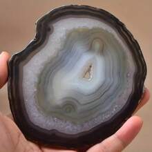 [Estilo aleatorio] 1 pieza de lámina de ónix natural al azar, joyería de cristal, decoración de hogar y de mesa, regalo de Navidad, Halloween, decoración de jardín, regalo de vacaciones, lámina de cristal