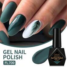 四百合 10ml 绿色凝胶指甲油系列 - 春夏指甲油凝胶，可卸 UV 凝胶美甲 DIY 家庭美甲沙龙美甲 - 彩色 - 查看 10