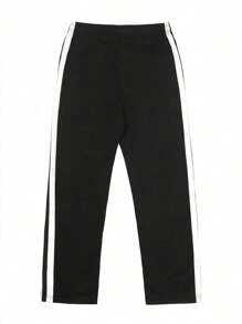1 Piece Men's Sports Pants, Side White Stripes, Elastic Waist Drawstring, Suitable For Running Fitness, Boxer Shorts, Plain Simple, Suitable For Sports Fitness Friends;