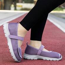 Adjustable Women Barefoot Walking Shoes, Loose Fit Breathable Fabric Slip-On Flat Casual Shoes Suitable For Diabetes And Arthritis, Edema Support, Indoor/Outdoor Leisure Sport Shoes, Lightweight Soft Sole, Foot Care