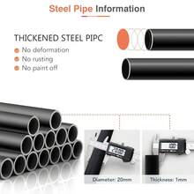 OYAJIA Clothes Rail, 110 * 55 * 150cm Clothes Rack, Multifunctional Clothes Rails For Bedroom, Metal Clothes Hanging Rail, Minimalist Design Clothing Rail, Clothes Racks For Hanging Clothes, Black - Black - View 10