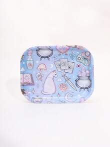 1 khay cuộn bằng thiếc in nhiều họa tiết, khay đựng thuốc lá Waking, phụ kiện dụng cụ hút thuốc lá, kích thước cổ điển 18 * 14cm, quà tặng ngày lễ - Nhiều màu - Xem 7