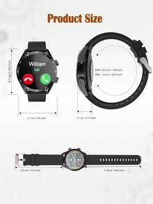 New Multi-Function Smart Watch: Music Player, Call Answer, Message Notification, Weather, Pedometer, Fitness Tracker - Hồng - Xem 3