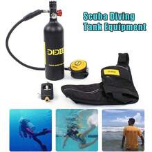 HOHOBLA 1L Dideep Diving Tank Equipment Mini Scuba Cylinder Refill,Comes With Backpack Straps,Water Lung Conversion Head,By High Pressure Air Pump Refill Adapter For Underwater Diving Breathe Training - Black - View 8