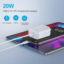 10FT/3M For IPhone 15 16 Charger Fast Charging, 10 FT Long USB C Charger Cord With 20W Type C Phone Fast Charging Block For IPhone 16/16 Pro/16 Pro Max/16 Plus, IPhone 15/15 Pro/15 Pro Max/15 Plus,IPad,Android - Xem 3