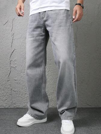 Straight-Cut Jeans For Teenage Boys