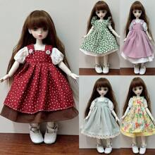 1 pieza Vestido elegante de fiesta de 11.5" para muñeca de moda de 30cm, ropa informal de falda de princesa para muñecas BJD 1/6 DIY Accesorios