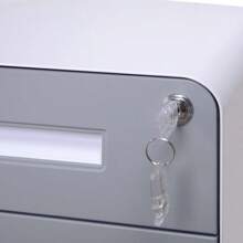 Roller Computer Table - 白色/灰色1 - 查看 4