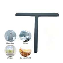 淋浴刮刀、玻璃刮刀、淋浴玻璃清洁刀、浴室镜子刮刀、玻璃清洁剂 重返校园 - 黑色 - 查看 7