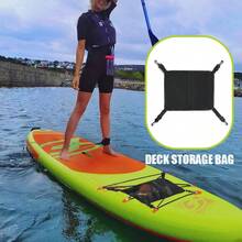 Colorful Paddle Board Storage Bag, Surfboard Storage Bag, Kayak Storage Bag, Outdoor Water Sports Accessories, D-Ring Paddle Board Surfboard Storage Bag, Portable Bag, Nylon Mesh Bag, Deck Mesh Bag, Deck Bag - Black - View 4