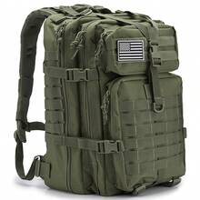 50L Large Tactical Backpack For Men | Outdoor MOLLE 3-Day Survival Backpack | Camping Gear Backpack | Hiking Backpack - Army Green - View 1