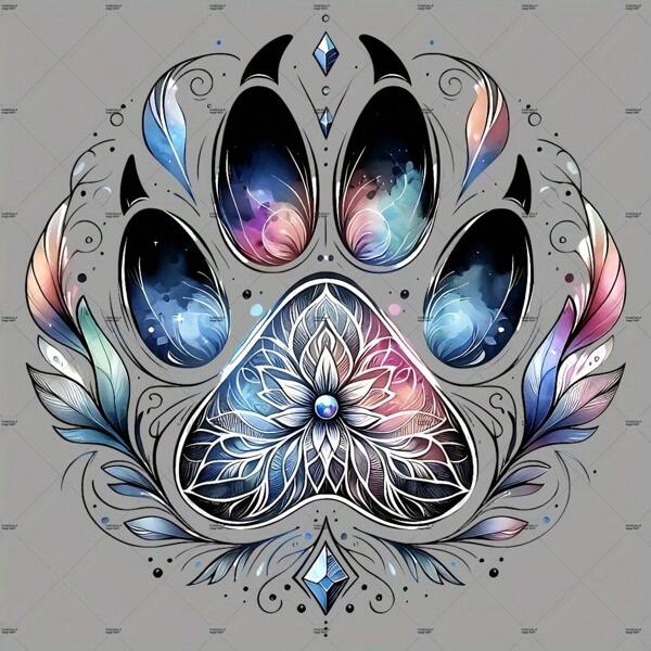 1pc/2pcs/3pcs Dog Paw Sublimation Design Patches Pattern Iron On Transfer Stickers For T-Shirts Sweatshirts Jeans Bag Clothing Accessories Masks Jeans And Backpacks Hats Pillows - Washable And Long-Lasting