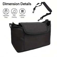 1pc Baby Stroller Hanging Bag Storage Bag, Diaper Bag, Mom Bag - Multicolor - View 5