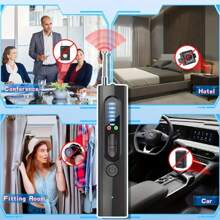 Hidden Camera Detector, RF Signal Detector, GPS Tracker Detector, Listening Device Detector, Anti-Spy Detector, Insect Detector, Electronic Sweeper, Anti-Spy RF Scanner, Portable Camera Detector, Eavesdropping Device Finder, Wireless Charging Multi-Function Security Detector, For Travel, Car, Bathroom, Residential, Hotel, Office, High-Precision Wiretapping Detector, Wireless Signal Source, Portable