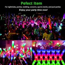 304PCS Foam Glow Stick, 3 Kinds Of Flash Mode Suitable, Glow Party Supplies, Suitable For Wedding Parties, Music Carnival, Birthday, Valentine's Day Party And Other Festive Atmosphere Decoration