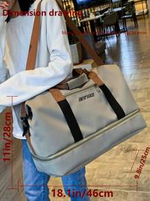 Multifunctional Fitness Bag, Independent Shoe Compartment Yoga Bag, Dry And Wet Separation Travel Bag, Large Capacity Luggage Bag, Lightweight Training Bag, Suitable For Students,Schools, Hospitals, Airports, Gyms, Travel Vacations, Weekend Overnights, Hiking, Outings, Physical Training, Holiday Gifts, Birthday Gifts