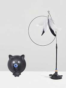 1/3/6pcs Cat Teaser Wand With Bell, Long Stick Suction Cup Funny Interactive Chew Toy For Cats,Powerful Suction Cup Cat Stick, Steel Wire Long Pole, Feather Cat Toy, Self-Stimulating And Anti-Biting Cat Teasing Tool - Multicolor - View 20