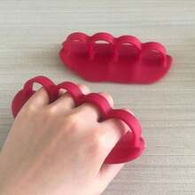 1pair Silicone Finger Trainer Gymnastics Grip Fitness HandGrip Strength Trainer Gym Pull Grip Cross Training Palm Grips Hand Protection - Multicolor - View 9