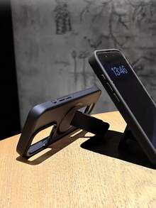 Luxury Matte Semi-Transparent Magnetic Wireless Charging Phone Case With Stand, Compatible With Apple 16 15 14 13 12 11 Pro Max Plus, Metal Camera Ring, Shockproof, Soft Bumper, Rigid Back Cover Waterproof Anti-Fall Scratch Resistant - Black - View 5