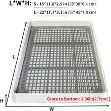 Super Large Rabbit Litter Box With Grate, Rabbit Litter Pan For Cage, Extra Large Bunny Restroom Litter Tray Rabbit Toilet - L - View 2