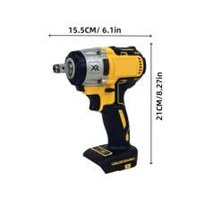 Impact Wrench, 20V Impact Brushless Motor, 1/2 Inch Electric Impact Gun, High Torque Brushless Impact Wrench With 3.0Ah Battery, Fast Charger