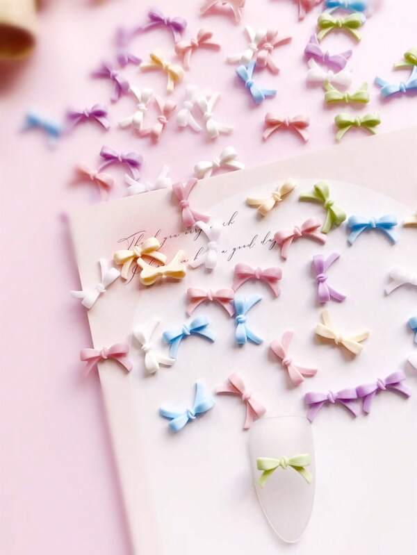 100 قطعة من أنماط الفراشة الملونة لربيع وصيف، تصميم الفراشة، ديكور فن الأظافر، ديكور أظافر DIY بالفراشة، ديكور أظافر الأصابع، مجموعة ألوان متنوعة عشوائية من لوازم الأظافر والزخارف والجواهر