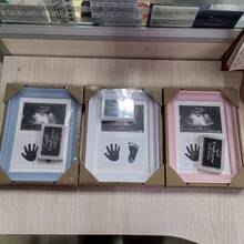 1pc New Baby Handprint & Footprint Clay Kit, Newborn Hand & Foot Print DIY Permanent Full Moon/100 Days Gift (Note: Photo Frame Image Randomly Matched, Random Shipment) - Multicolor - View 3