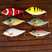 Esche da pesca da 10cm e 45g, hard plastic, galleggianti, per luccio