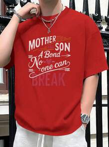 Mother And Son Bond Pure Cotton Men's T-Shirt Comfort Fit