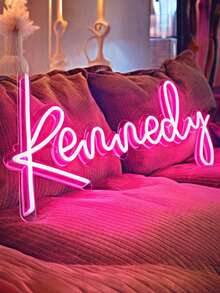 1件定制派对礼品霓虹灯，周年纪念日和节日的最佳装饰礼物，USB供电，LED亮度可调，安装简便，适用于生日、卧室、新年、派对装饰、情人节、婚礼季，多功能，可定制，个性化，独一无二，家居、花园、办公室、周年纪念日、情人节、母亲节、生日、父亲节、毕业典礼、婚礼、乔迁之喜、家居装饰，图案印刷