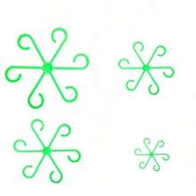 4pcs/Pack Plant Anti-Toppling Support Pole Green Plant Fixator Flower Hydroponic Folding Fixed Support
