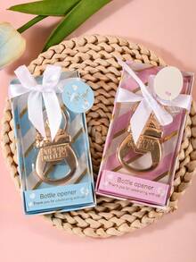 1 Piece, Baby Bottle Opener, Suitable For Gender Revealing Gifts, Boy Or Girl Baby Showers Or Gender Revealing Party Decorations, Neutral Party Decoration Souvenirs - Multicolor - View 9