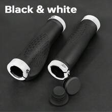 Set de 2 empuñaduras de goma con doble cerradura de aleación de aluminio, adecuadas para bicicletas de montaña, BMX, descenso, bicicletas plegables y de ciudad, y scooters