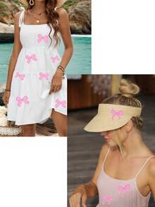 9pcs Cute Bow Style Iron Embroidery Patches, Suitable For DIY Embroidery Patch Stickers On Clothes, Bags, Shoes, Hats, Etc - Multicolor - View 5