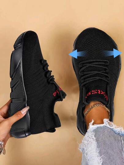 Sepatu Olahraga Ekstra Lebar untuk Pria dan Wanita, Bagian Atas Elastis, Sepatu Kasual Nyaman untuk Kaki Lebar, Bagian Depan Bertali, Sol Ringan Peredam Guncangan, Model Pasangan Pas Lebar